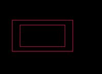 Image of a square section and its dimensions