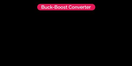 Showing buck-boost converter diagram.